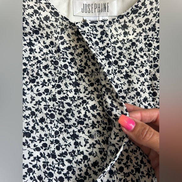 Josephine Vintage 80s Two Piece Floral Skirt Set Blouse size 10/Skirt Size 8 - Picture 7 of 16